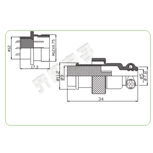 GX12-3 Connector Set