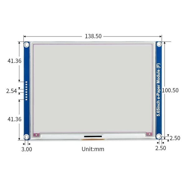 Waveshare 5.65 inch SPI E-Ink E-Paper Display (F) - ACeP 7 Kleuren