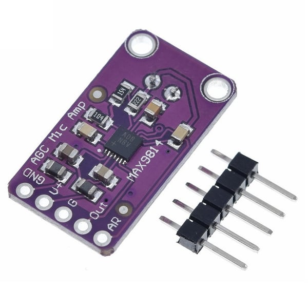 MAX9814 Microfoon Versterker Module met Microfoon - Automatische Gain