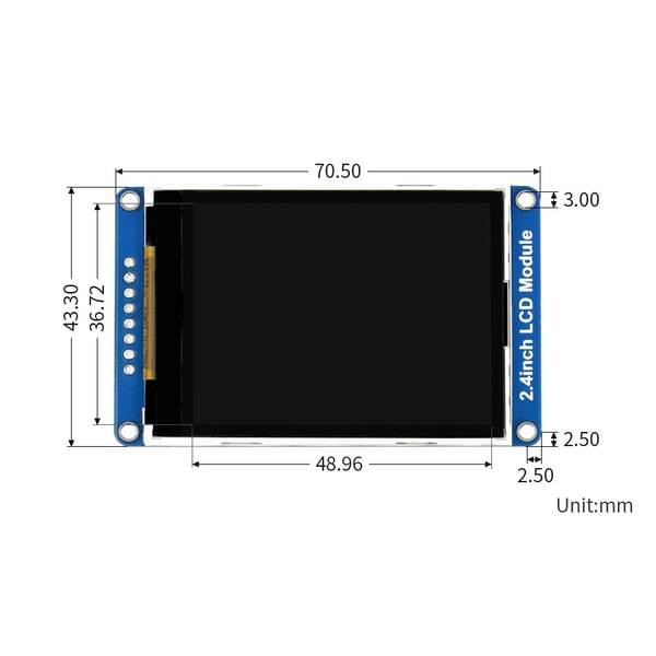 Waveshare 2.4 inch TFT-LCD Display - 240*320 Pixels - SPI
