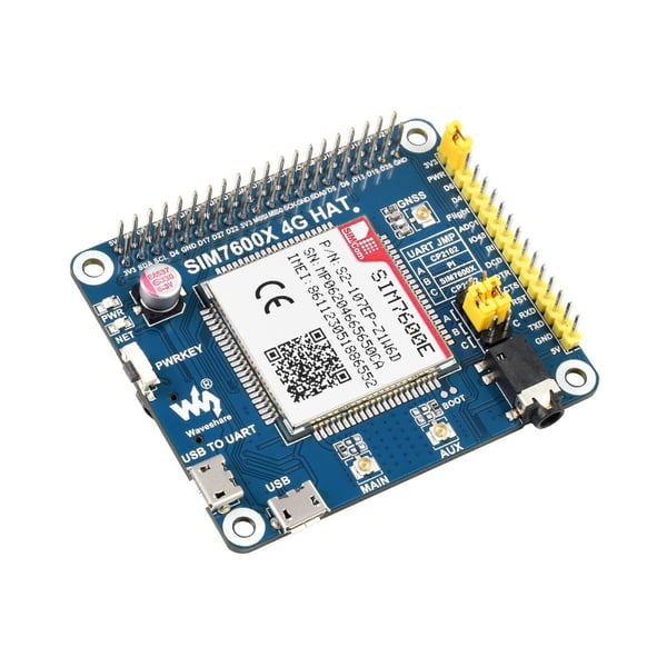 Waveshare SIM7600E LTE Cat-1 HAT - voor Raspberry Pi