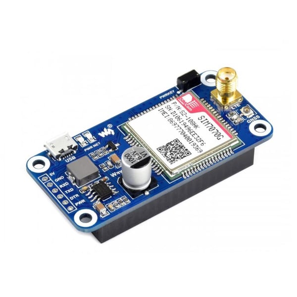 Waveshare SIM7070G Cat-M NB-IoT en GPRS HAT - voor Raspberry Pi