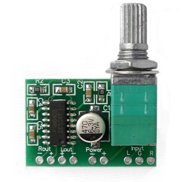 2x3W stereo audio versterker mini 5V PAM8403 Volume control V2