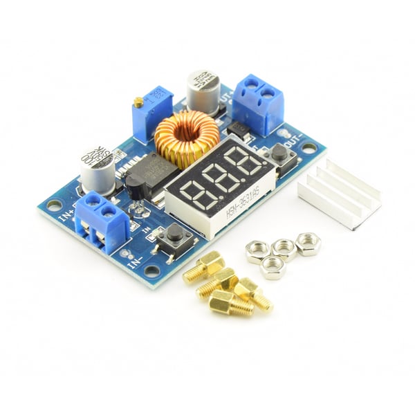 DC-DC Verstelbare Step-down Buck Converter XL4015 4A - Met Spanningsmeter
