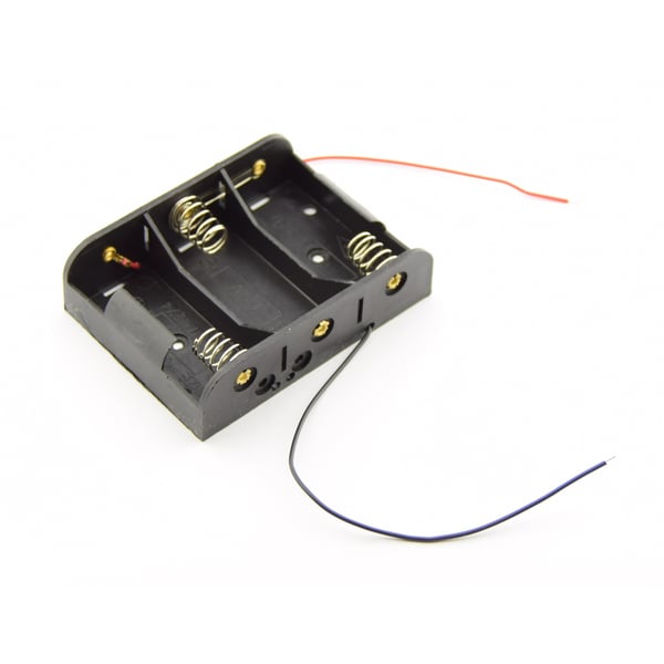 3x C Batterijhouder met Losse Draden