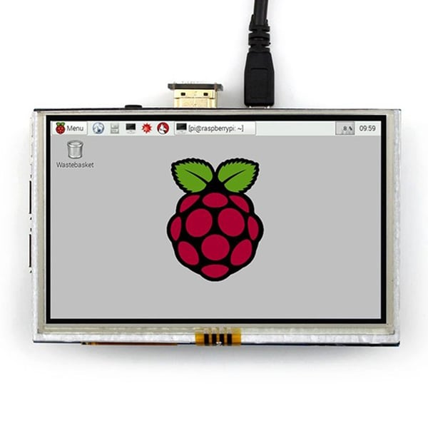 5 inch TFT-LCD Display 800*480 pixels with Touchscreen - Raspberry Pi Compatible