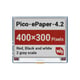 Waveshare 4.2 inch SPI E-Ink E-Paper Display (B) - 3 Kleuren - voor Raspberry Pi Pico