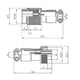 GX12-7 Connector Set - Kabel Extender - met Draaibevestiging